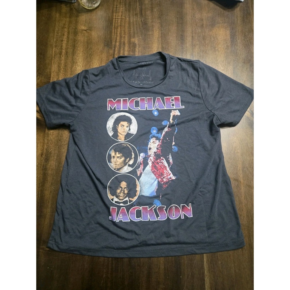 Michael Jackson Graphic T Shirt Black Billie Jean Style Pop King Tee Mens